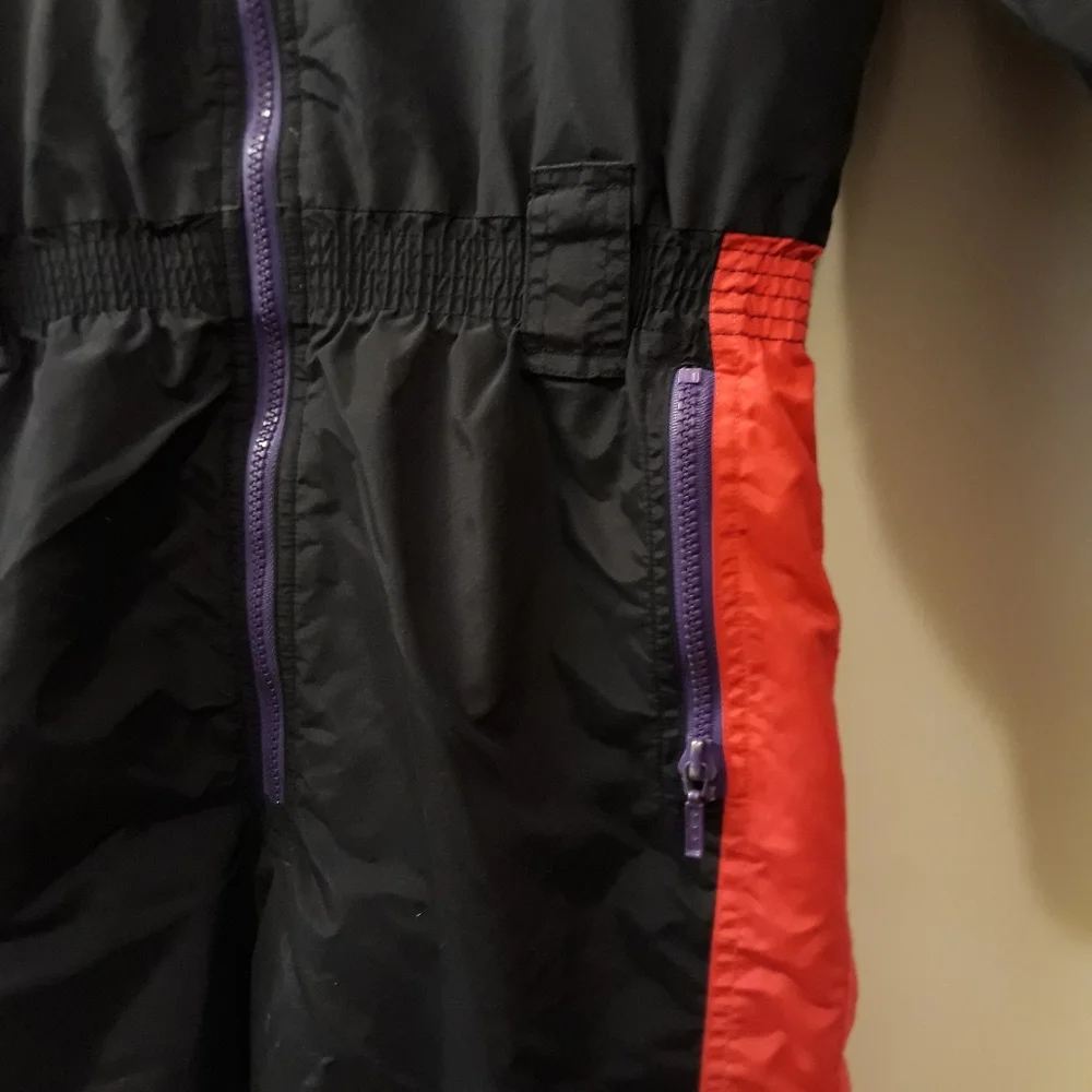 Vintage 80s ProSports Junior Colorblock One Piece Ski Suit Made in USA